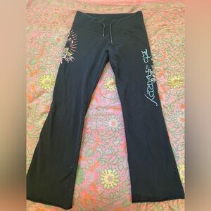Vintage Ed-Hardy low rise flare sweatpants size S